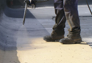 Coating systems over Detroit spray foam roof systems